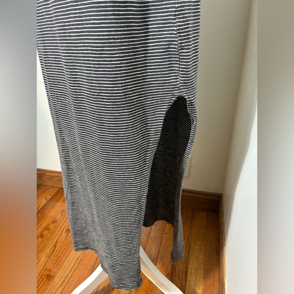 Pact Maxi‎ Dress Sz Small Striped Black Organic Cotton Eco Friendly - Picture 2 of 6
